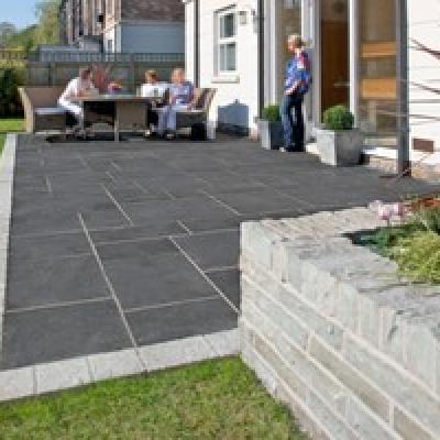 Black Indian Limestone Paving Slabs